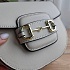 Женская сумка Gucci Horsebit 1955 mini 19x18 см - White