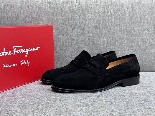 Мужские замшевые лоферы Salvatore Ferragamo   