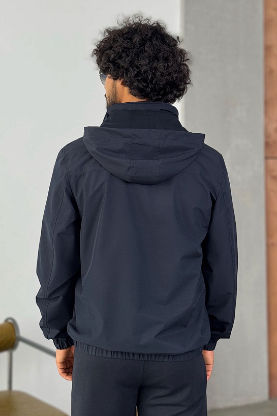 Мужская тёмно-синяя ветровка Kiton