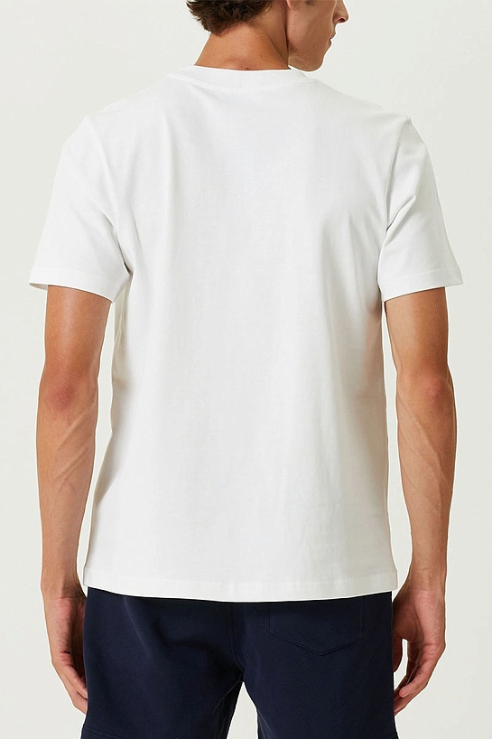 Белая футболка Casablanca Aiiiiiir logo-print