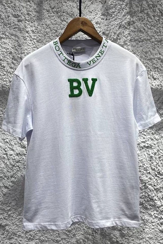 Мужская белая футболка Bottega Veneta