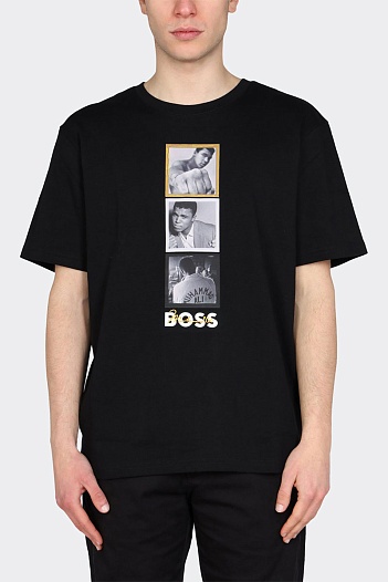 Чёрная футболка Hugo Boss Muhammad Ali   