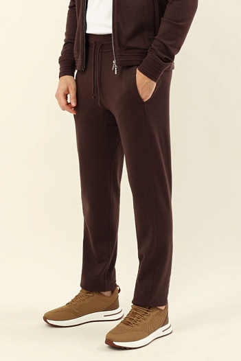Коричневые спортивные штаны Loro Piana premium   