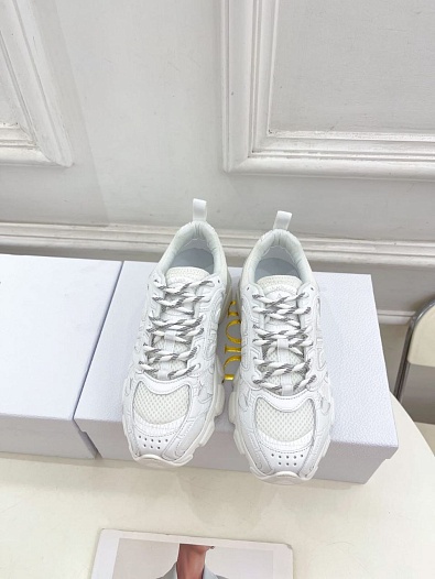 Женские кроссовки Dior Chrono Premium - White   