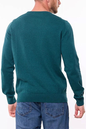 Мужской джемпер Tommy Hilfiger logo-embroidered - Green   