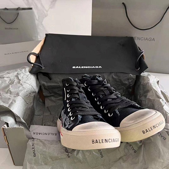 Женские кеды Balenciaga чёрного цвета