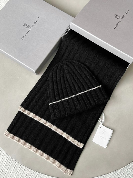 Кашемировая шапка Вrunеllо Сuсinеlli premium - Black