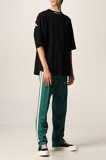 Чёрная оверсайз футболка Palm Angels   