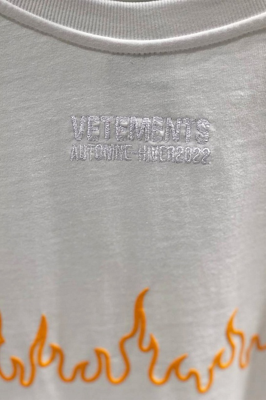 Оверсайз футболка Vetements Hotter Than Your Ex - White