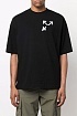 Чёрная оверсайз футболка Off-White Arrows-print