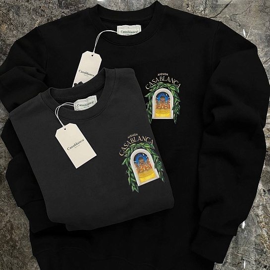 Чёрный свитшот Casablanca Avenida