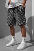Мужские шорты Burberry monogram-pattern - Grey