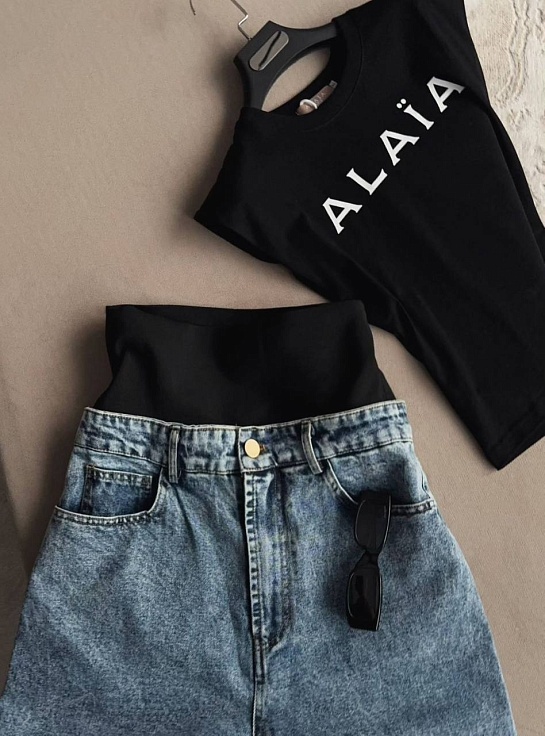 Женские синие джинсы Alaia
