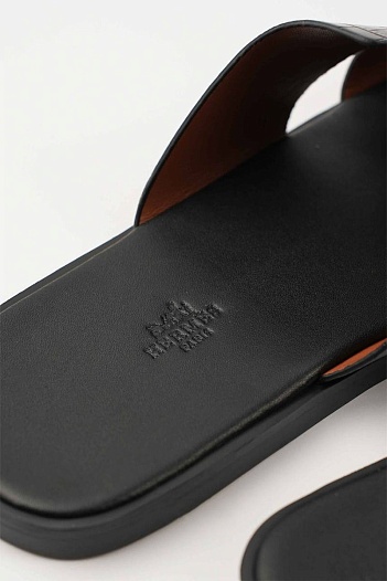 Мужские шлёпанцы Hermes Izmir - Black   