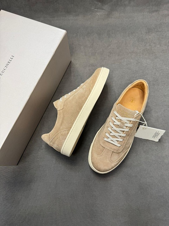 Мужские замшевые кроссовки Brunello Cucinelli