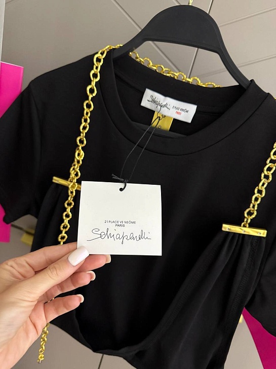 Женская базовая футболка Schiaparelli premium - Black
