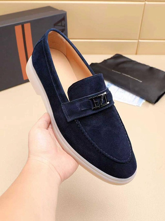 Мужские замшевые лоферы Ermenegildo Zegna