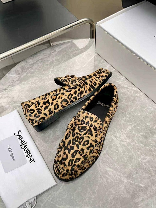 Женские замшевые лоферы Yves Saint Laurent premium