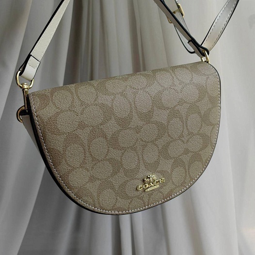 Кожаная сумка Coach 19x14 см   