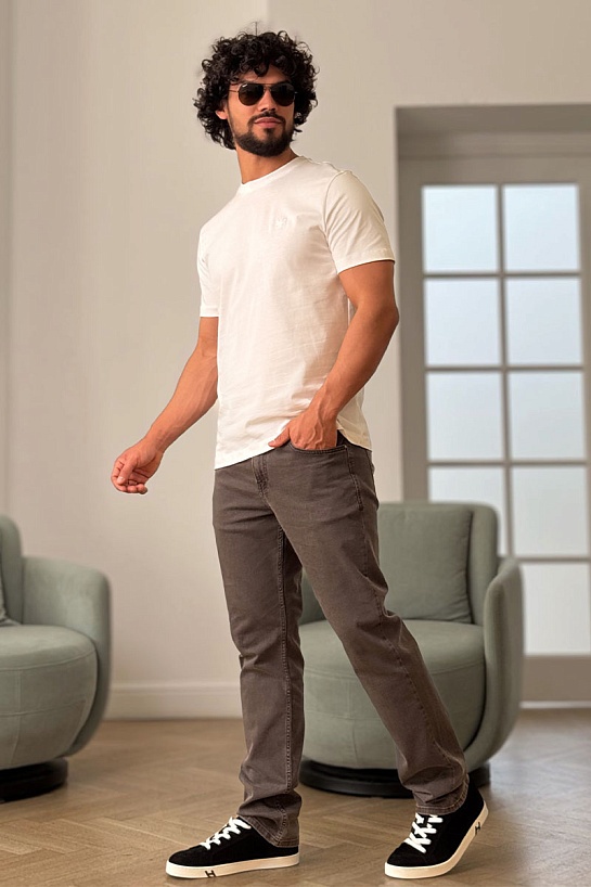 Мужские коричневые джинсы Hugo Boss