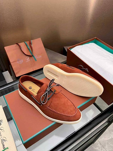 Женские замшевые лоферы Loro Piana premium   