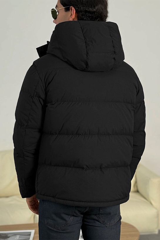 Мужской пуховик Prada Linea Rossa - Black