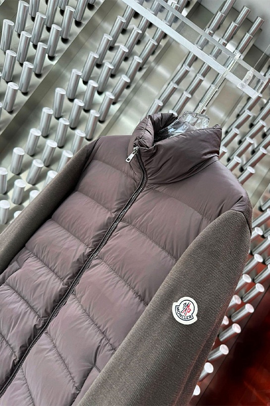 Куртка Moncler logo-applique - Brown