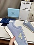 Женские замшевые кроссовки Prada Premium - Blue