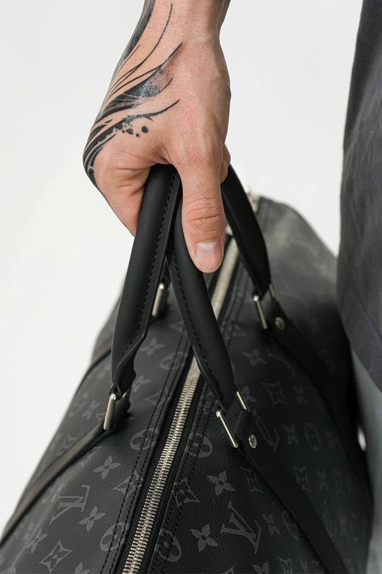 Дорожная сумка Louis Vuitton Keepall Monogram Eclipse 45x27 см