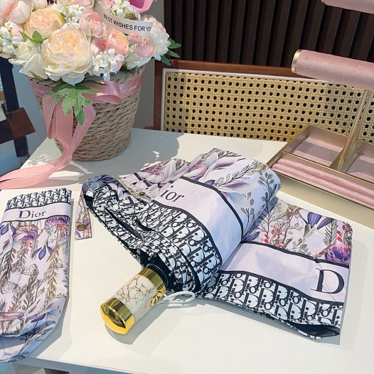 Складной зонт Dior Floral premium   