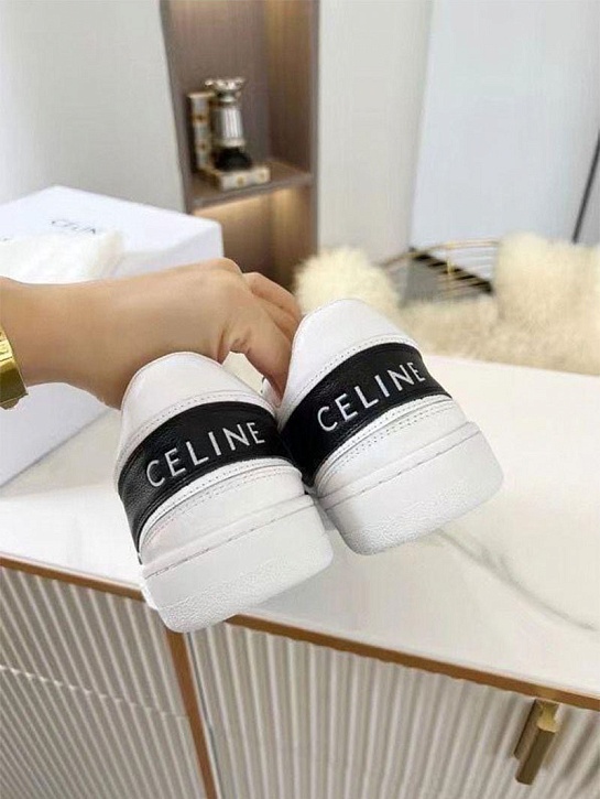 Женские кожаные кроссовки Celine