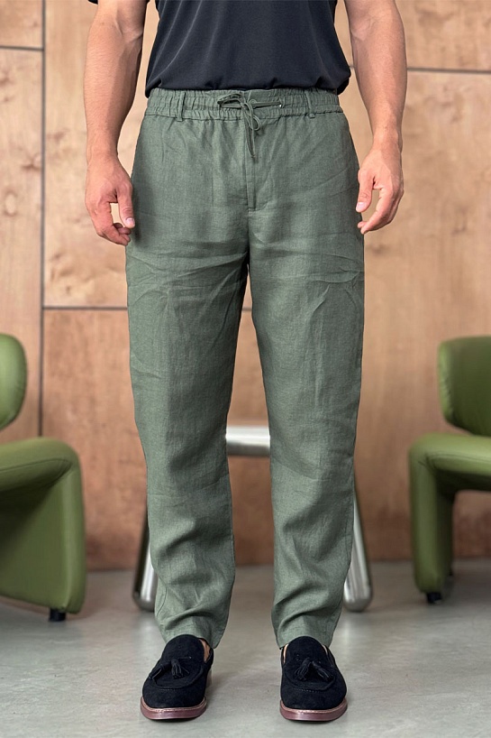 Мужские зелёные брюки Loro Piana