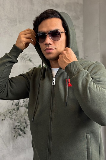 Утеплённая кофта на флисе Hugo Boss   