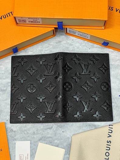 Кожаная обложка для паспорта Louis Vuitton Premium 10x14x2.5 см   