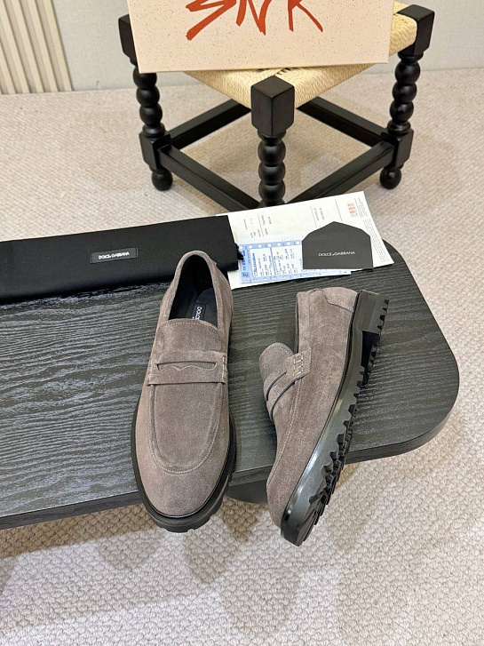 Мужские замшевые лоферы Dolce & Gabbana