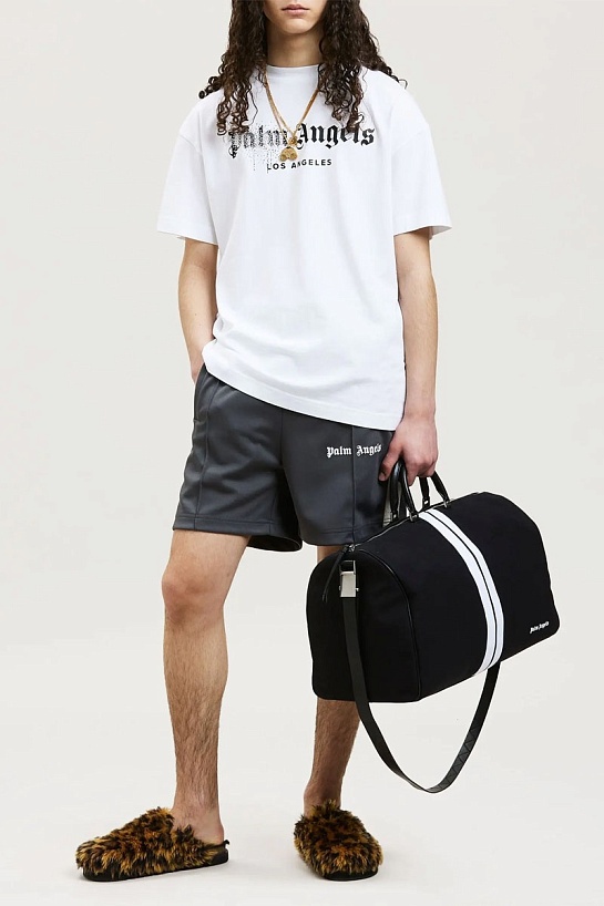 Футболка белого цвета Palm Angels logo-print