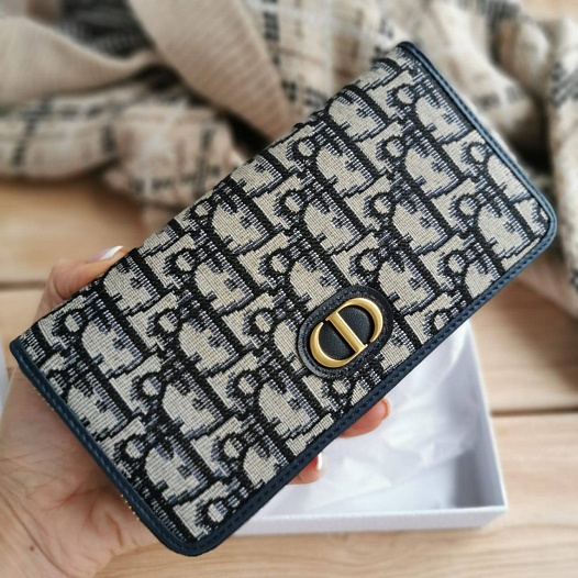 Портмоне Dior Jacquard 19.5x10.5 см   