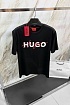 Футболка чёрного цвета Hugo Boss Dakaishi double logo