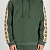 Зелёное оверсайз худи Gucci Interlocking G stripe