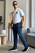 Мужские джинсы синего цвета Hugo Boss regular fit