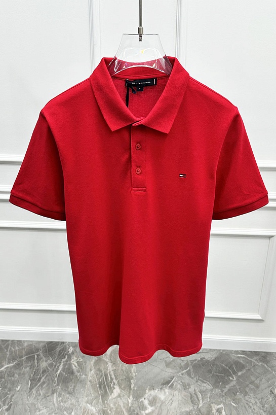 Мужское красное поло Tommy Hilfiger
