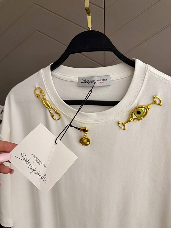 Женская базовая футболка Schiaparelli premium - White