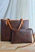 Кожаная сумка Etro с узором пейсли 36x26 см
