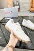 Кожаные кроссовки Prada logo-plaque - White