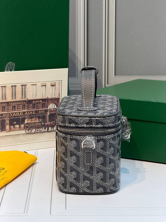 Кожаная сумка Goyard Muse Mini Vanity ​premium 16,5x10,5x8 см