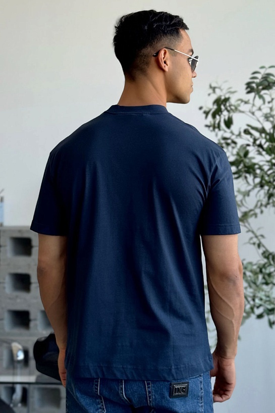 Мужская оверсайз футболка Palm Angels "Teddy Bear" - Navy