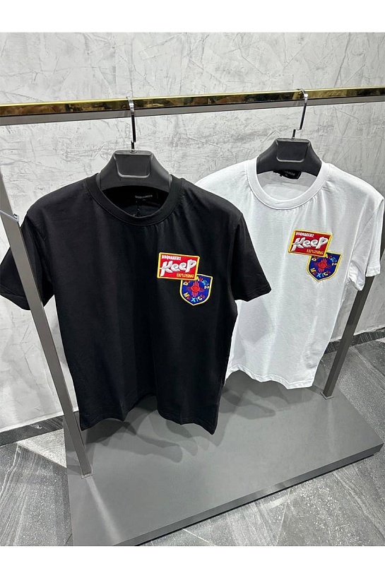Чёрная футболка Dsquared2 Keep Exploring