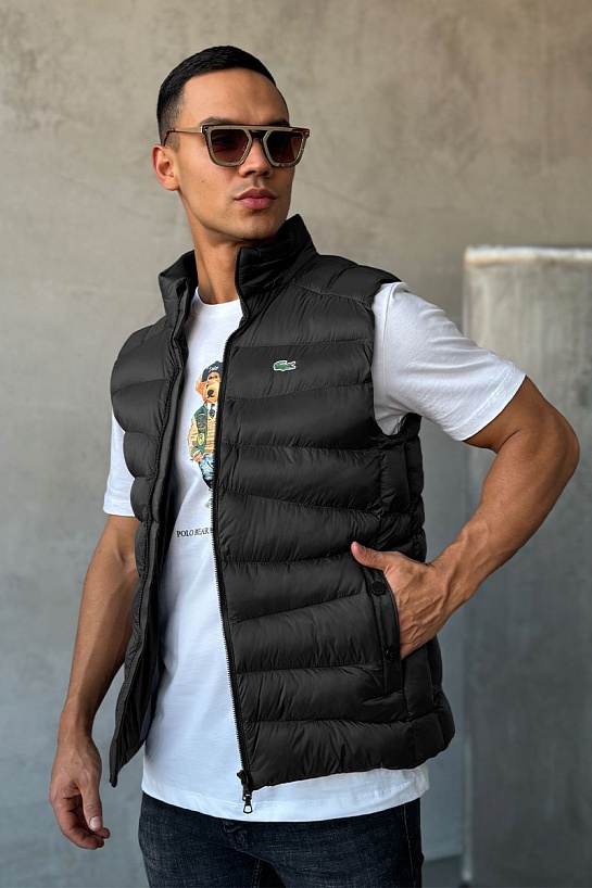 Мужской жилет Lacoste цвета антрацит