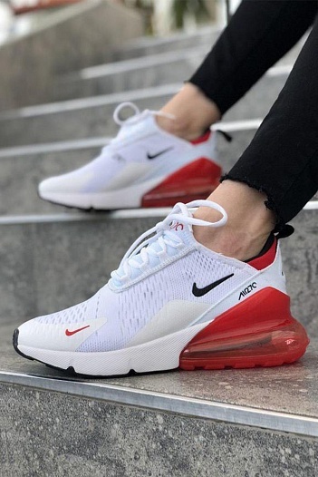 Кроссовки Nike Air Max 270 - White / Red   