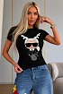 Женская чёрная футболка Karl Lagerfeld "Capricorn"